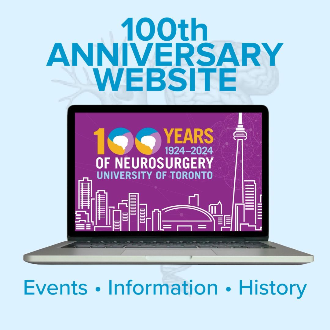 Our website celebrating the 100th anniversary of @UofT #Neurosurgery is now live! Explore: 🧠 Events 🧠 History 🧠 Courses 🧠 Scientific & Social Celebrations bit.ly/3PihHdP @UofTSurgery @gelarehzadeh
