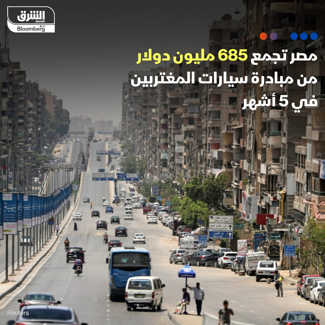 #مصر جمعت 685 مليون دولار من المرحلة الثانية لمبادرة تيسير استيراد سيارات المصريين في الخارج منذ إطلاقها نهاية أكتوبر الماضي، بحسب الشحات الغتوري رئيس مصلحة الجمارك لـ"الشرق"

التفاصيل: asharq.net/6013c9abN

#الشرق_مصر
#اقتصاد_الشرق