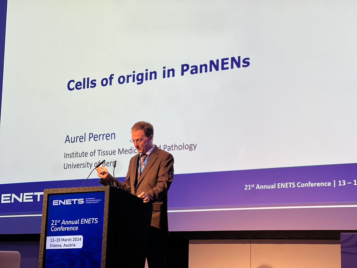 @AurelPerren kicking off the 2nd #ENETs Basic and Translational Science in NEN. 👏👏
Different cell of origin in subtypes of PanNETs and in PanNEC. Transdifferentiation from PanNET to NEC, science or philosophy? 
@igmp_unibern @unibern