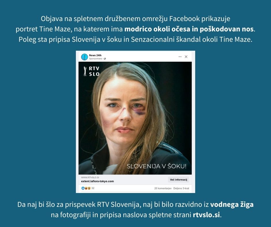 STAkrog's tweet image. 𝗡𝗲/𝗝𝗮 𝗽𝗿𝗲𝘃𝗲𝗿𝗷𝗮: Ali drži, da je @rtvslo objavila zgodbo, da Tini Maze grozi tožba zaradi izjave na televiziji? 🔗 neja.sta.si/2770 

#NeJa #factcheck #preverjanjedejstev