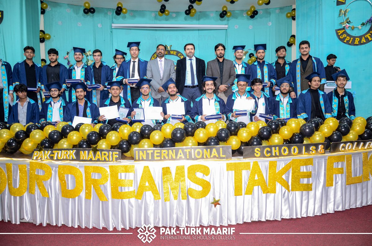 Graduation ceremony held in Cambridge Section of Lahore Boys Campus of Pak Turk Maarif Schools and Colleges International, Pakistan. 
#PakTurkMaarif