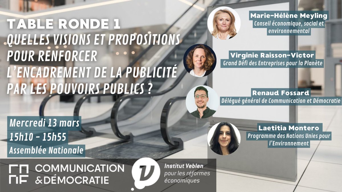 ComDemocratie's tweet image. C&apos;est aujourd&apos;hui! 
Pour le dialogue de haut niveau avec tous les acteurs institutionnels qui comptent sur les enjeux de régulation de la #publicité, RDV en ligne à 15h.
👉inscription : urlz.fr/pK9l
@VeblenInstitute 
#ConfPubAssNat #comresponsable #greenwashing
