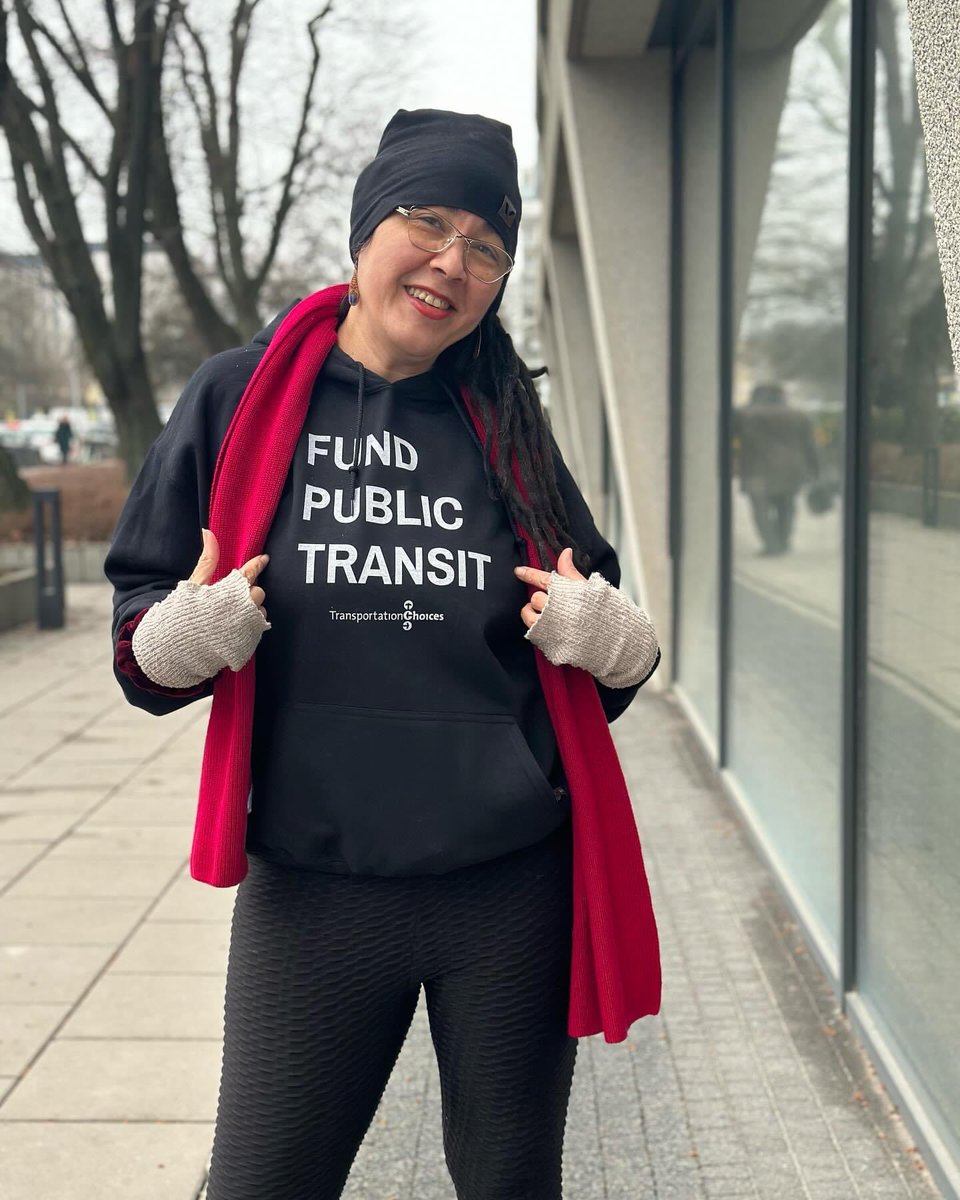 Sporting my ‚Fund Public Transportation’ sweater by @TranspoChoices Support quality, accessible, clean, affordable public transportation! #justdoit #transitculture #fundpublictransportation #publictransportation