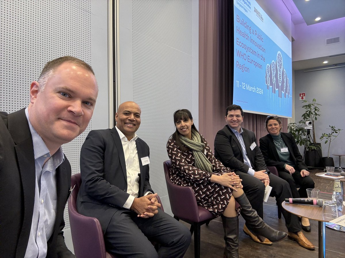 We organized a dynamic session on Impact Investment for Health at @WHO_Europe in Copenhagen 👏 Discussed the how innovation ecosystems can help promote creative finance and shared examples of action. Excited for positive changes ahead! #GlobalHealth #PublicHealth #Innovation