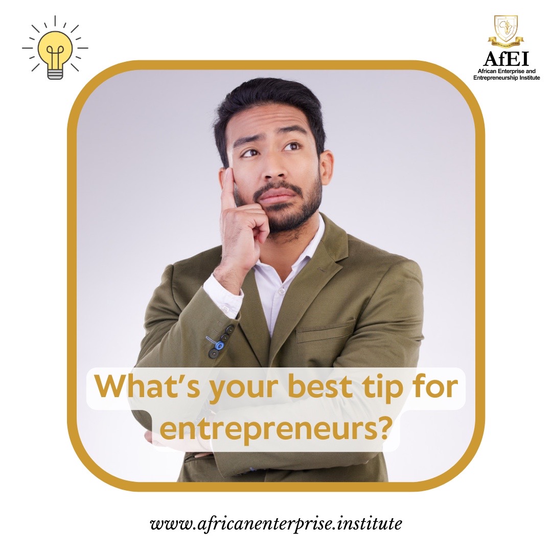 AfEInstitute's tweet photo. #wednesdaytips 
Tips for aspiring entrepreneurs.
#tips #businesstips #entrepreneurship #entrepreneurs 
#letsgettowork #globalstrategy
#africacontentstrategy
#africastrategy  #globalmarkets #africanmarkets #globalcapital #africantrade #globaltrade #enterprisedevelopment https://t.co/Dalw6Oxuvq