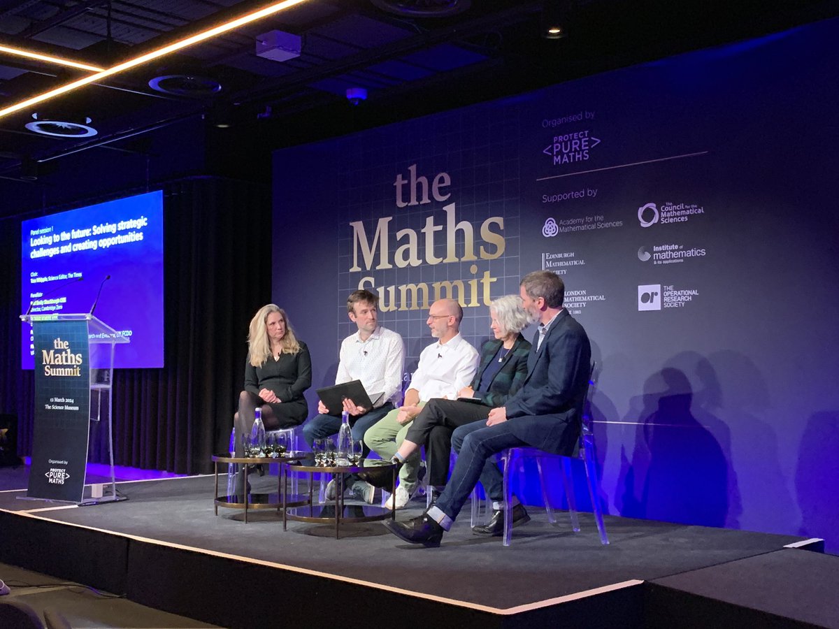 Yesterday's #MathsSummit was utterly brilliant! Tackling #pandemics, beating #cybercrime,#AI &amp; #quantumcomputers, &amp; of course understanding #climatechange - maths is central to all. It's also beautiful &amp; fun! We must inspire kids &amp; support maths education.