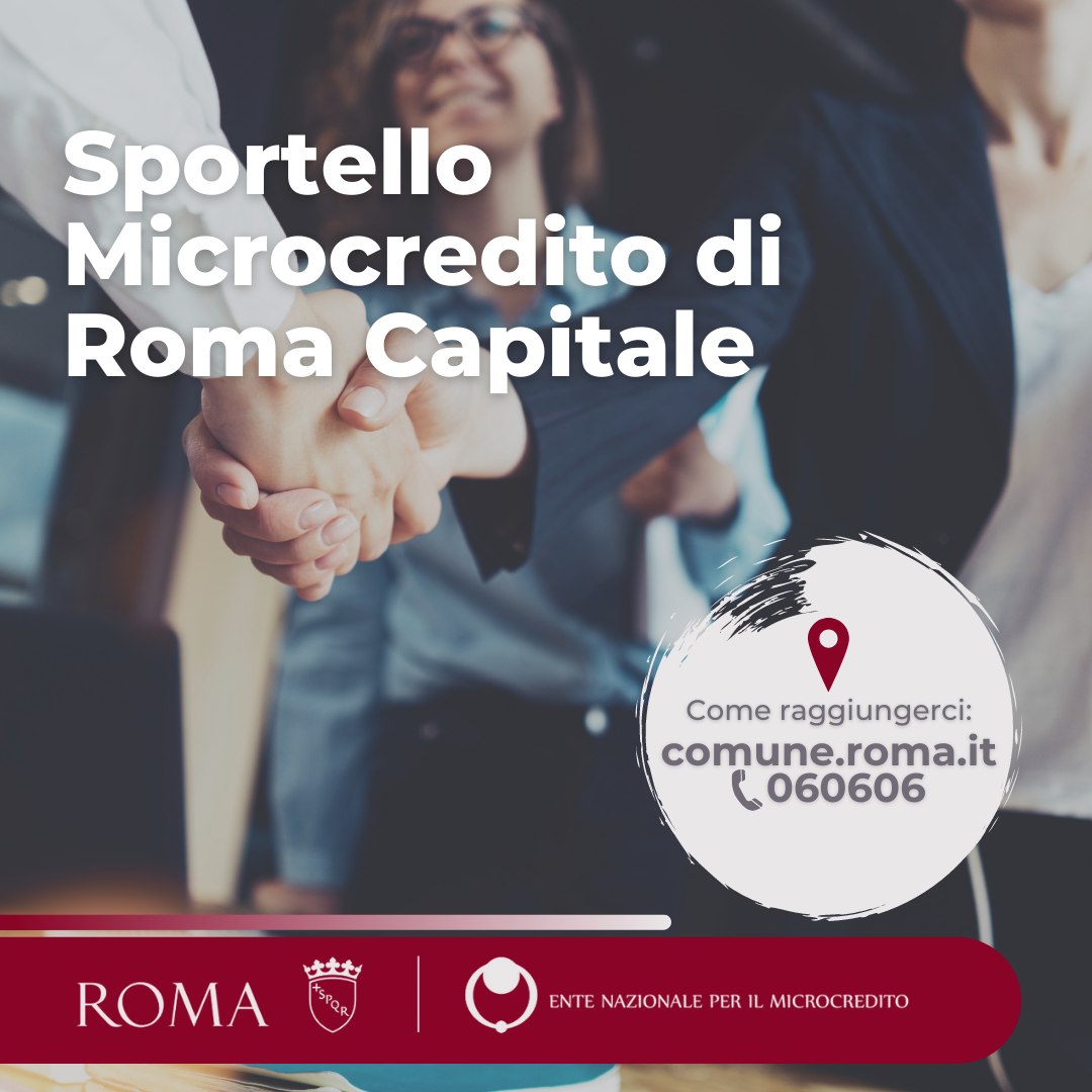Roma's tweet image. Avviare una richiesta di un micro #prestito per le tue spese familiari o personali è semplice con il #Microcredito #Sociale di Roma Capitale. 

☎️Basta contattare lo 060606 e chiedere dello Sportello Microcredito.  

💻Visita il sito dedicato 👉tinyurl.com/4e26rr92

@ENMItaly