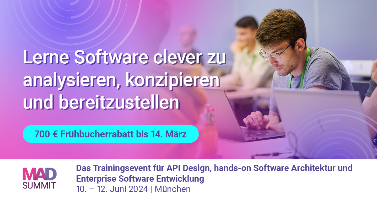 ⏰Time is ticking... der Frühbucherrabatt von bis zu 700 € ist nur noch bis Morgenabend einzulösen!
Alle Infos: mad-summit.de/muenchen/ticke…