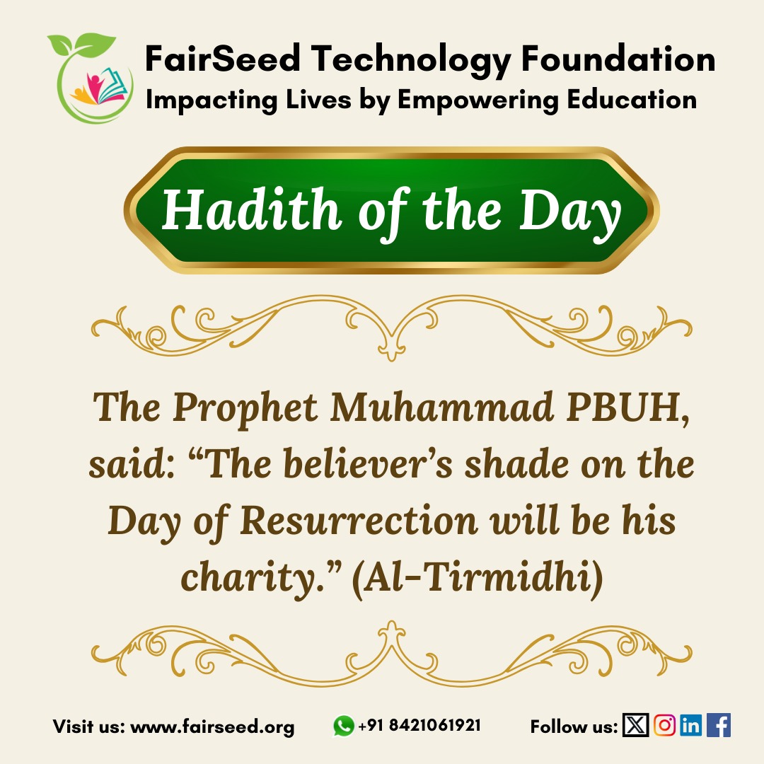 *Ramadan Day 2*- Embrace the Spirit of Giving: Every Contribution with FairSeed Becomes Your Helping Hand in Attaining Eternal Goodness.🤲🏻💫