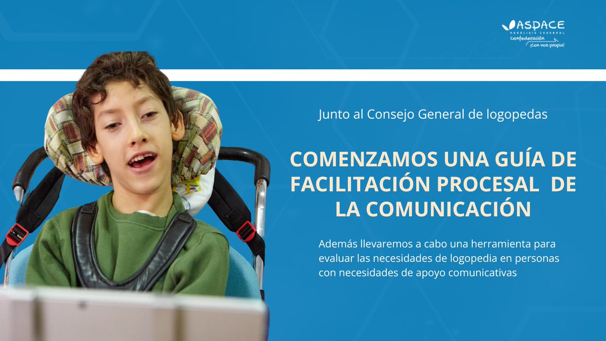 ConfeAspace's tweet image. 📢Nos unimos al @consejologopeda para crear una #guía de #facilitación procesal de la #comunicación en el ámbito judicial.
El objetivo 🤝garantizar el acceso a la #justicia de personas con #ParálisisCerebral con barreras comunicativas cutt.ly/Sw0QxXtZ