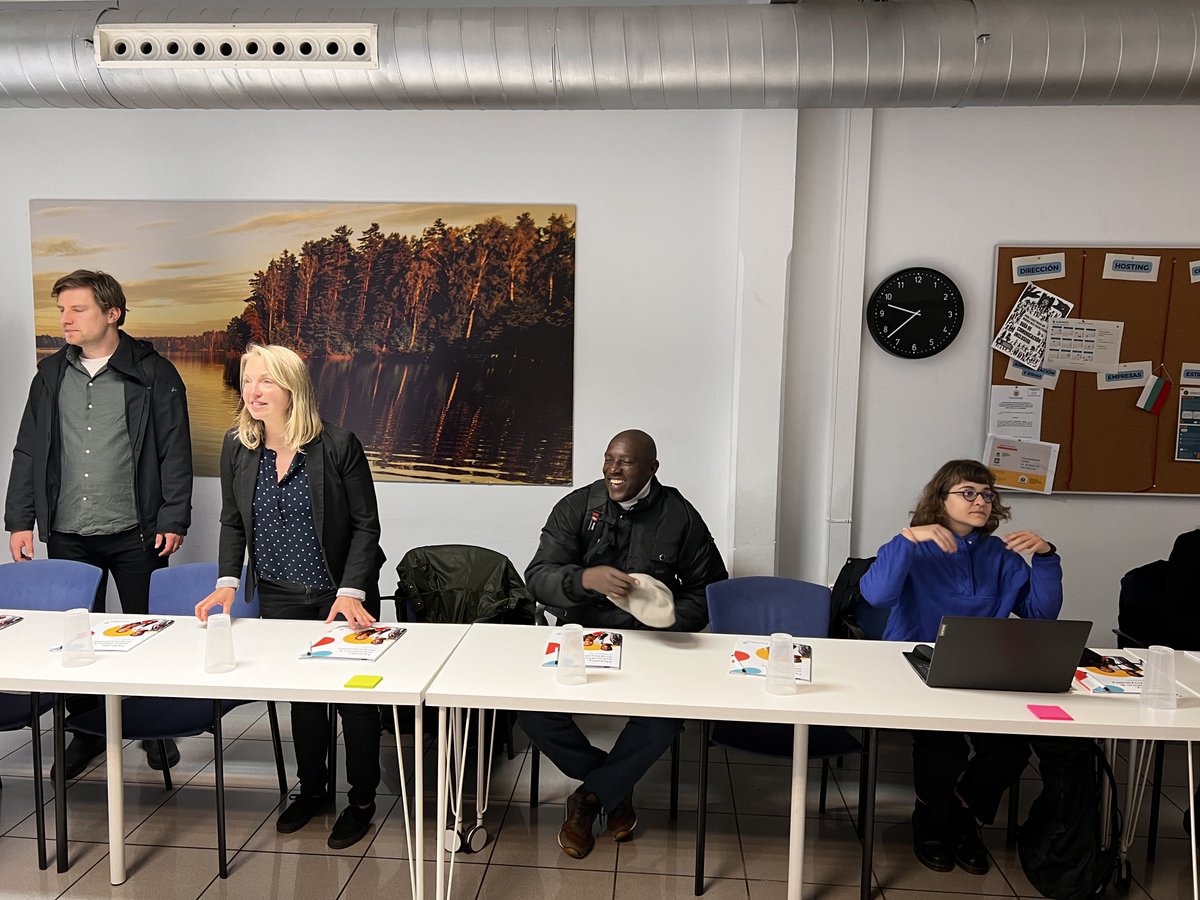 HUYSLINCI's tweet photo. "Exciting start to our kick-off meeting in Spain for the #ShineProject, co-funded by @EuropeanUnion! Day 1 we discussed project management, quality assurance, and risk management. Working together for success in #renewableenergy and fighting #ClimateChange. #TVET #SolarEnergy https://t.co/7RHgW9Wcmd