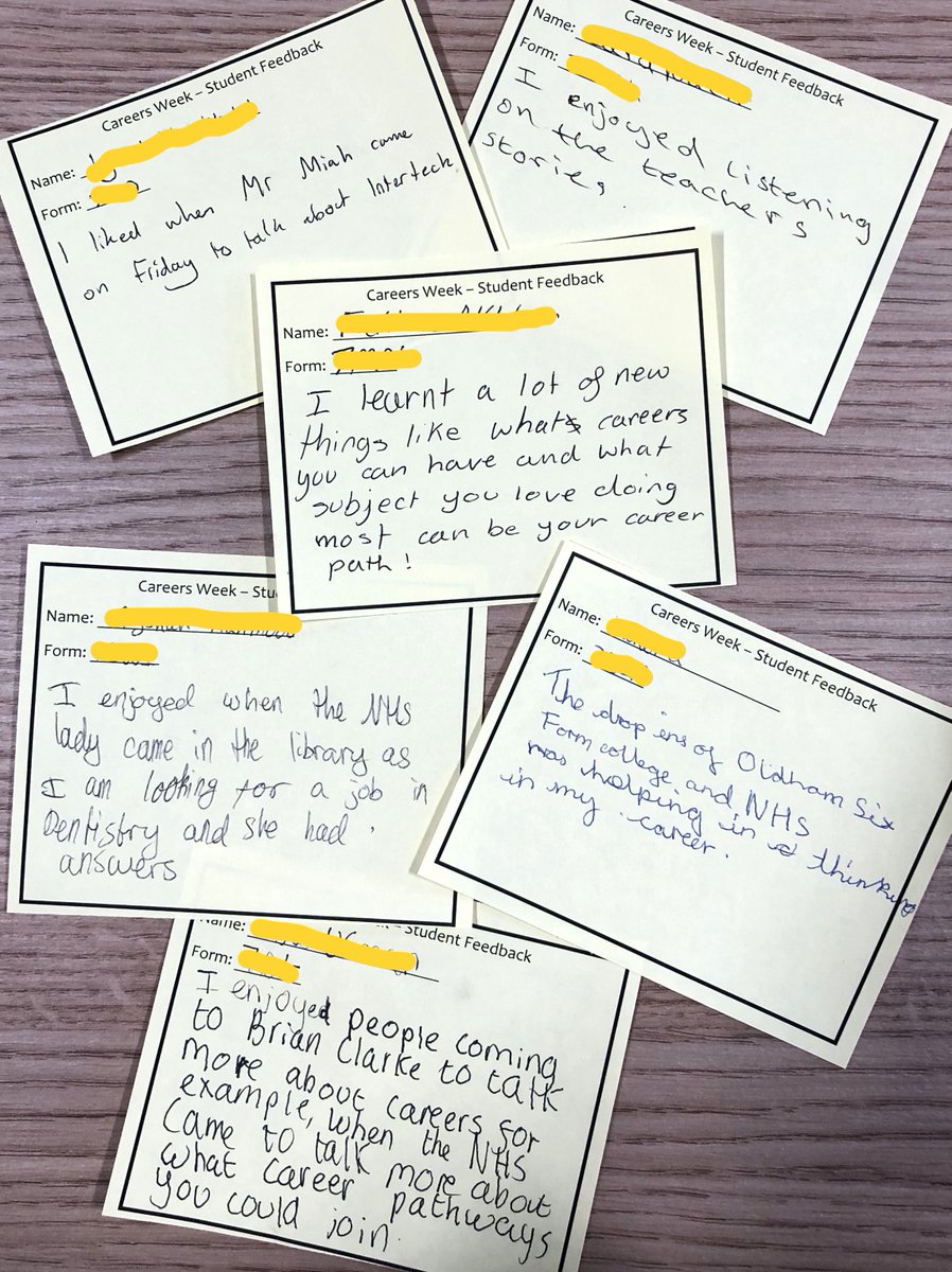 Brilliant feedback from our young people following Careers Week last week! 
#NationalCareersWeek