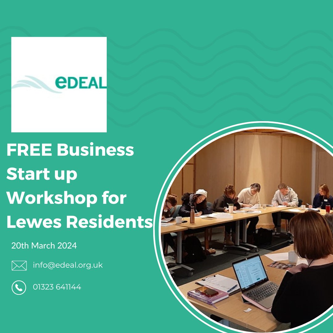 Free Business Start-up workshop for Lewes residents! 

📅 Wednesday 20th March 2024, 10:00am-04:30pm

📍 Town Hall, High Street, Lewes, BN7 2QS

For  information: eventbrite.co.uk/e/free-busines… 

#lewes #lewesbusiness #eastsussex #sussexbusiness #startups #ukstartup
