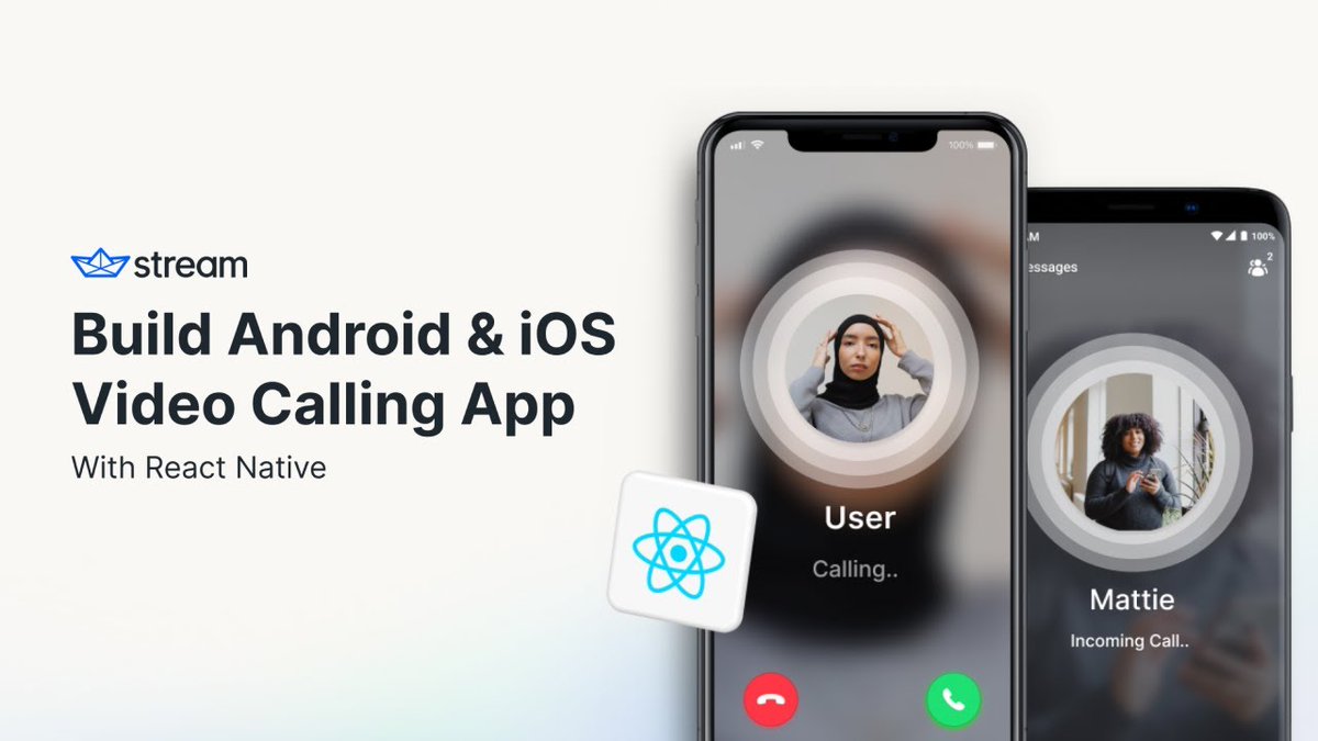 getstream_io's tweet image. Ready to build a video calling app using Stream’s Video API and the Stream Video React Native components? 🛠️

Check out the tutorial now and level up your app with seamless video-calling capabilities! 🚀 
#ReactNative #VideoCalling #StreamAPI 

hubs.ly/Q02nMvl80