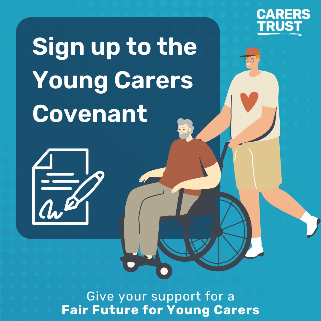 It is #YoungCarersActionDay and we’ve launched the Young Carers Covenant which sets out how together we can protect the futures of over one million young carers across the UK Show your support and sign the covenant today! ✍️ carers.org/YoungCarersCov…