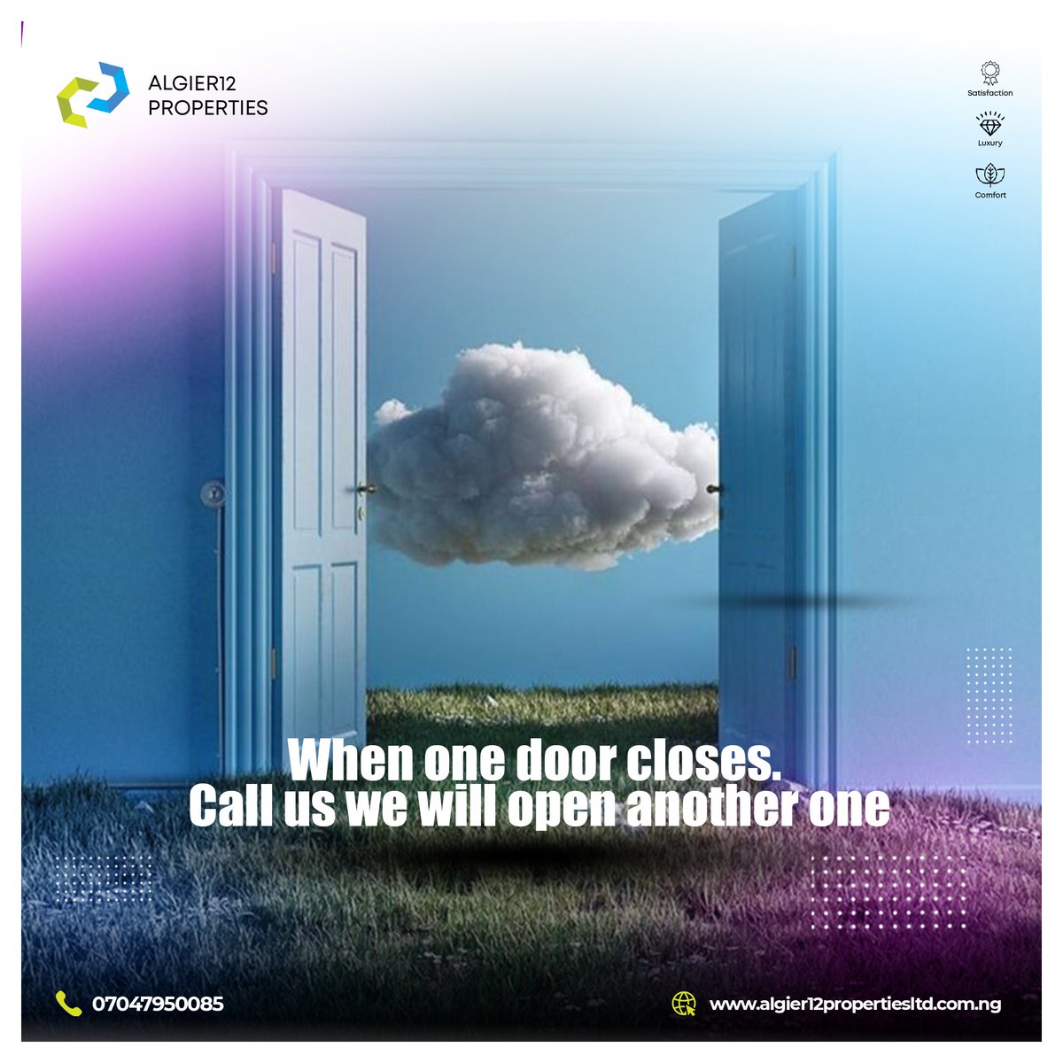 Algier12Ltd's tweet photo. When one door closes, give us a call. We'll guide you to the next open door.
#algier12propertiesltd #realestate #realtorlife #realestateinvesting #buywithus #buildwithus Deborah https://t.co/BbAKfvEDpB
