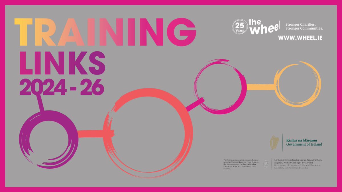 🚀Training Links 2024 – 2026 launches this month! The programme funds and supports networks of community and voluntary organisations to undertake training together. Visit wheel.ie/training/train… to learn more and apply ✍️ Open on 📅Monday, 25 March until 📅Friday 17 May at 5pm.