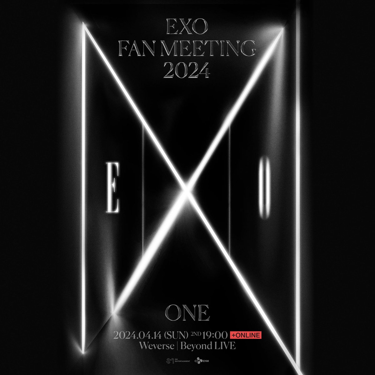 2024 EXO FAN MEETING : ONE (Online) 📍인스파이어 아레나 (INSPIRE ARENA) 🗓2024. 04. 14 (SUN) 2PM / 7PM 🎟bit.ly/2024EXOFANMEET… Weverse Shop: bit.ly/WEVERSESHOP Beyond LIVE: bit.ly/BEYONDLIVE #EXO #엑소 #weareoneEXO #ONE