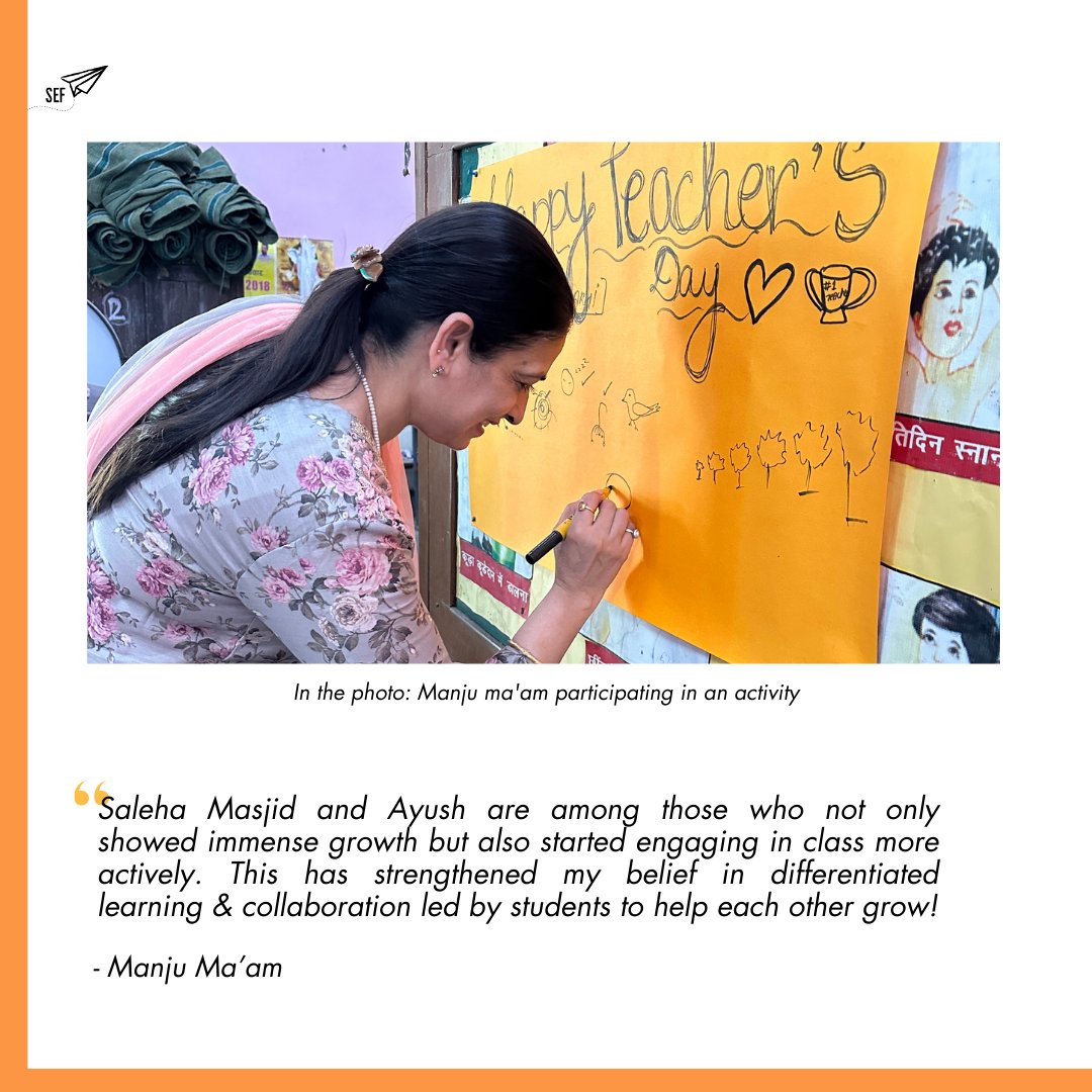 sefconnect's tweet image. What are some ways to create spaces and structures for collaborative learning in classrooms? Let us know in the comments below! ⬇️
#DifferentiatedLearning #Education4All #EducationInsights #Coaching #LeavingNoOneBehind #collaborativelearning