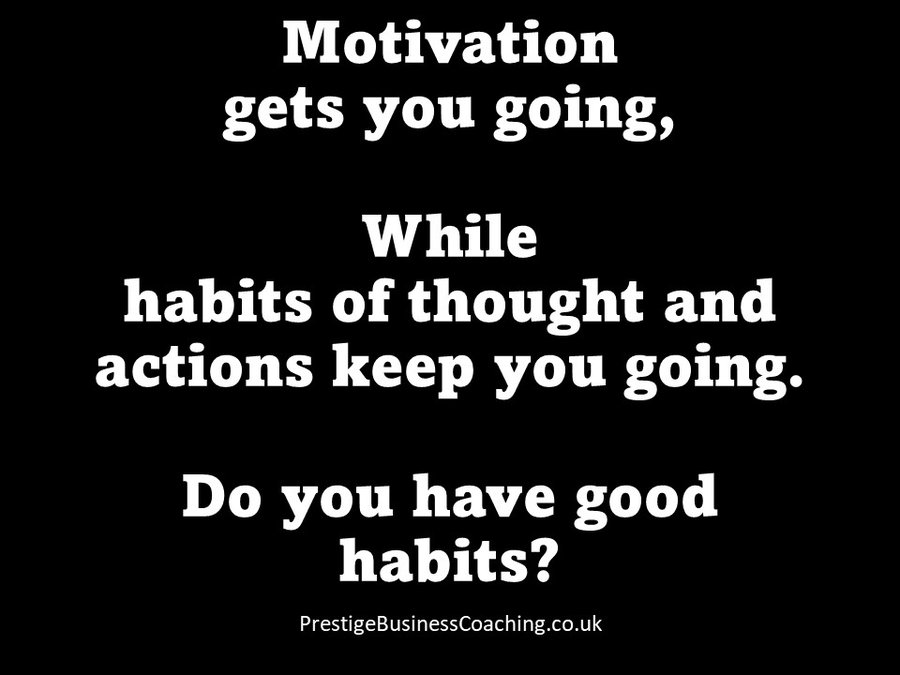 ✅ Motivation Gets You Going, But It Is The Right Habits That Keep You Going. #earlybiz #smallbusiness #startup #businesstips #success