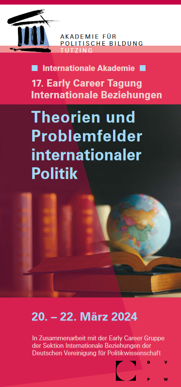 Nur noch eine Woche bis zum Start der diesjährigen Early Career-Tagung Internationale Beziehungen der <a href="/dvpw/">DVPW</a> in der @APBTutzing 🤩Wir freuen uns wiedermal auf ein spannendes Programm 👉 apb-tutzing.de/programm/tagun… und nehmen euch natürlich live mit! 1/3