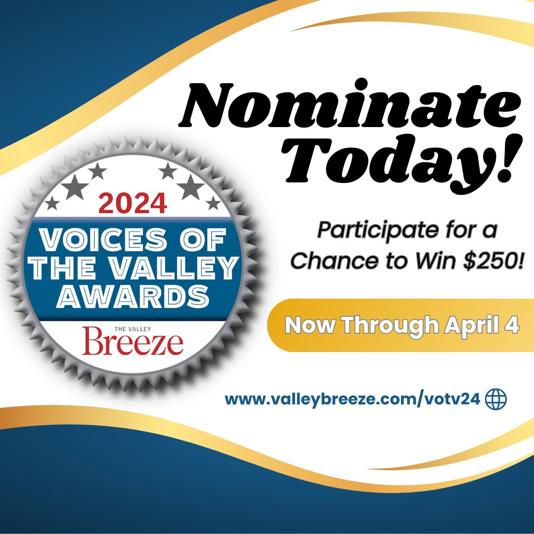 We are seeking your esteemed support to nominate David Lawlor for the Voices of the Valley Awards, hosted by The Valley Breeze Newspapers, in the category of "Best LOCAL HERO, David Lawlor"

l.valleybreeze.com/yZOgk4