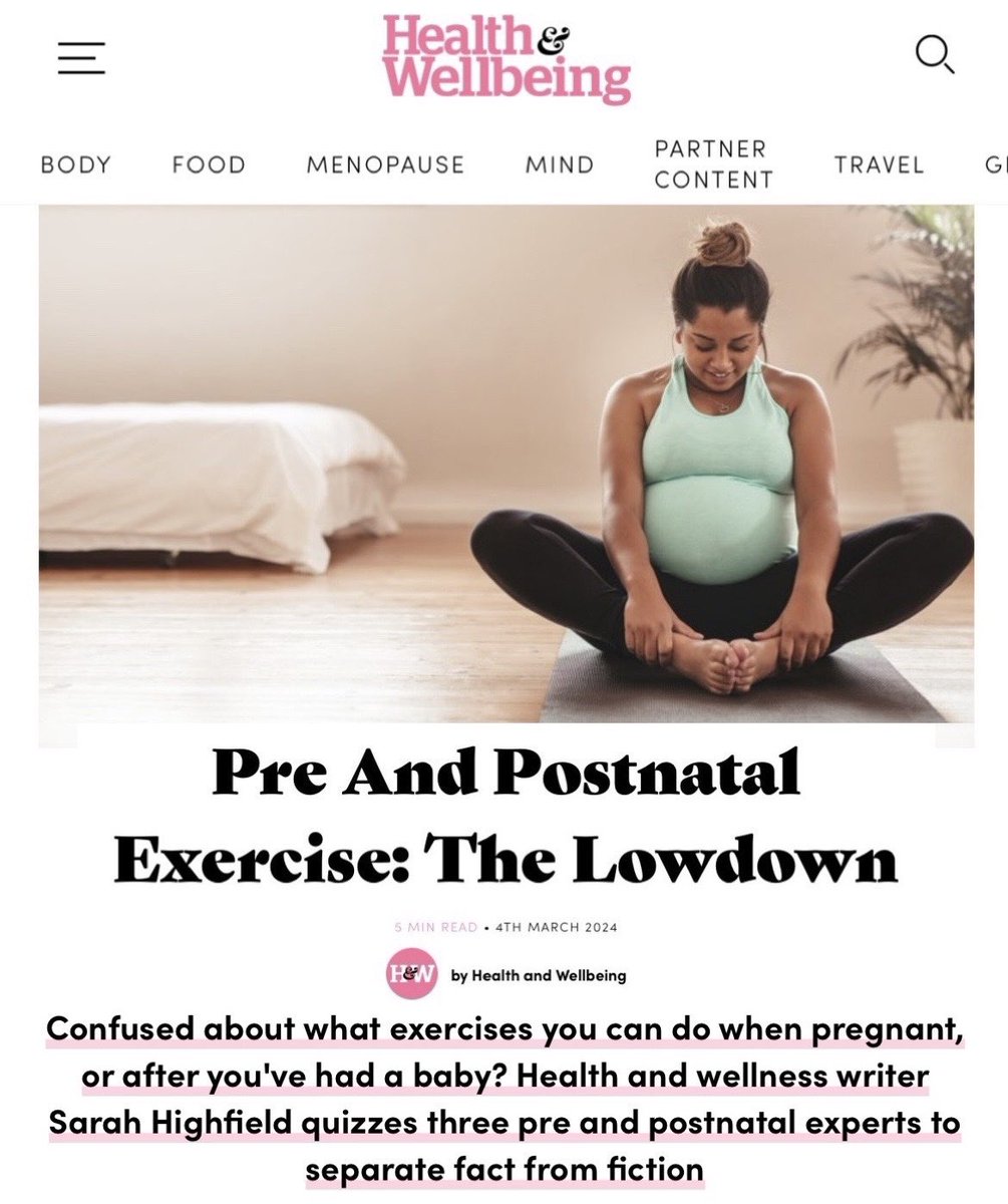 Freelancing_Sar's tweet photo. 🤷‍♀️ Confused about what exercises you can do when pregnant, or after you’ve had a baby? I quizzed three pre &amp; postnatal experts to separate fact from fiction! 

Read my latest article on @healthwell_uk.

https://t.co/yQb73sRBE7

#healthandwellbeinguk #wellnesswriter #healthwriter https://t.co/F9F1204Bmn