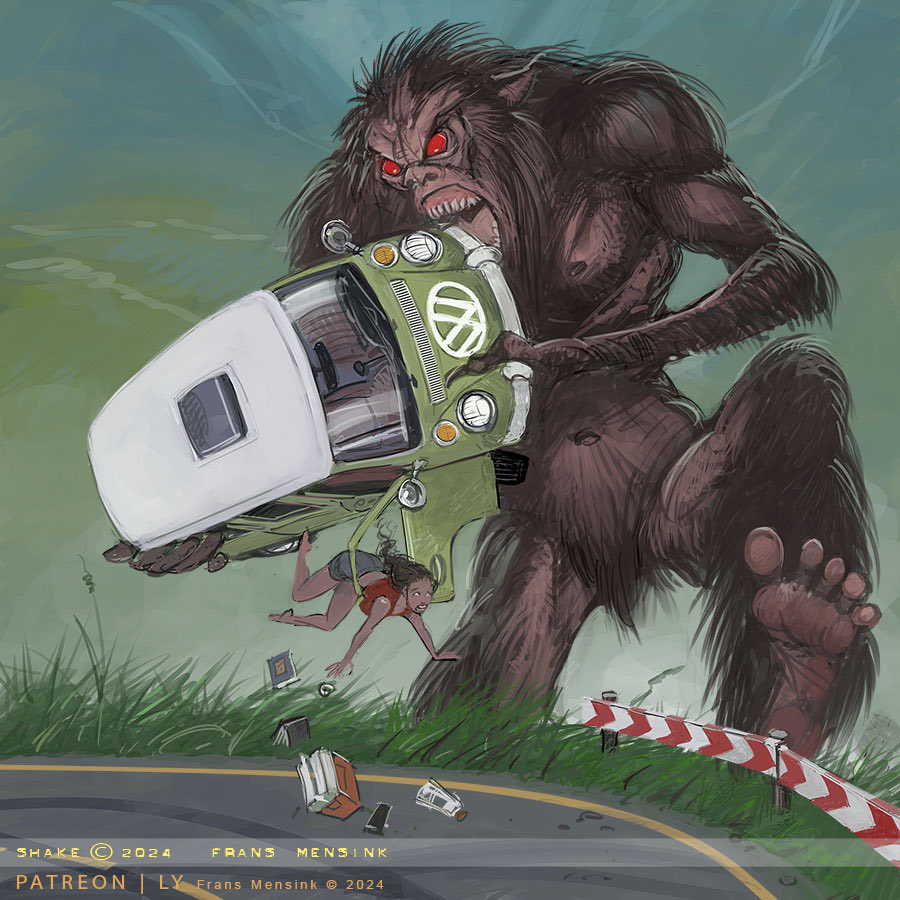 Anything can happen in these parts. So be careful out there 😊 #marchmonstermonth #bigfoot #largemonster