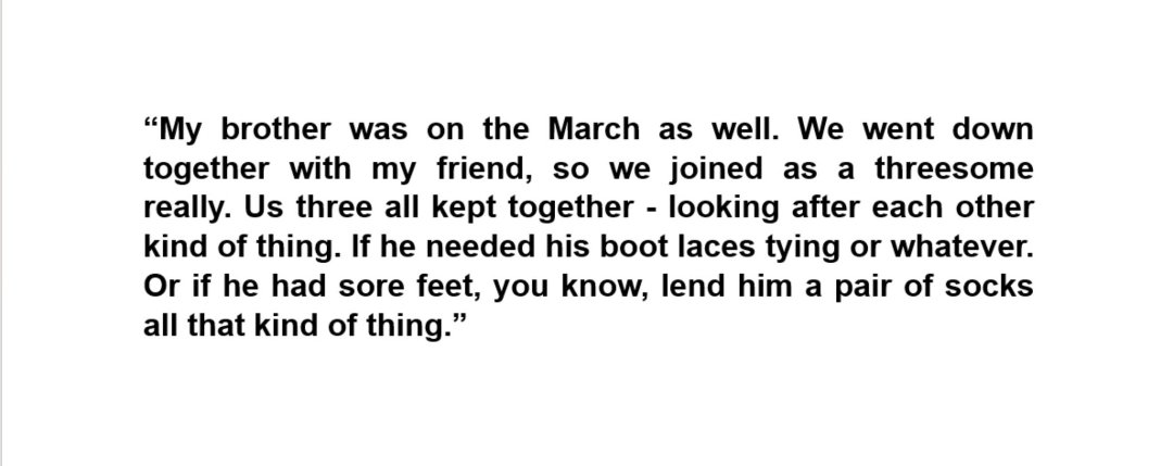 Another Marcher has sadly left us. Brothers Ray & Gary joined the Green Army together & continued to participate in activism long after the March had ended. In honour of Ray, here's a quote from Gary fondly reminiscing about their experience in 81. You'll Never Walk Alone ✊️