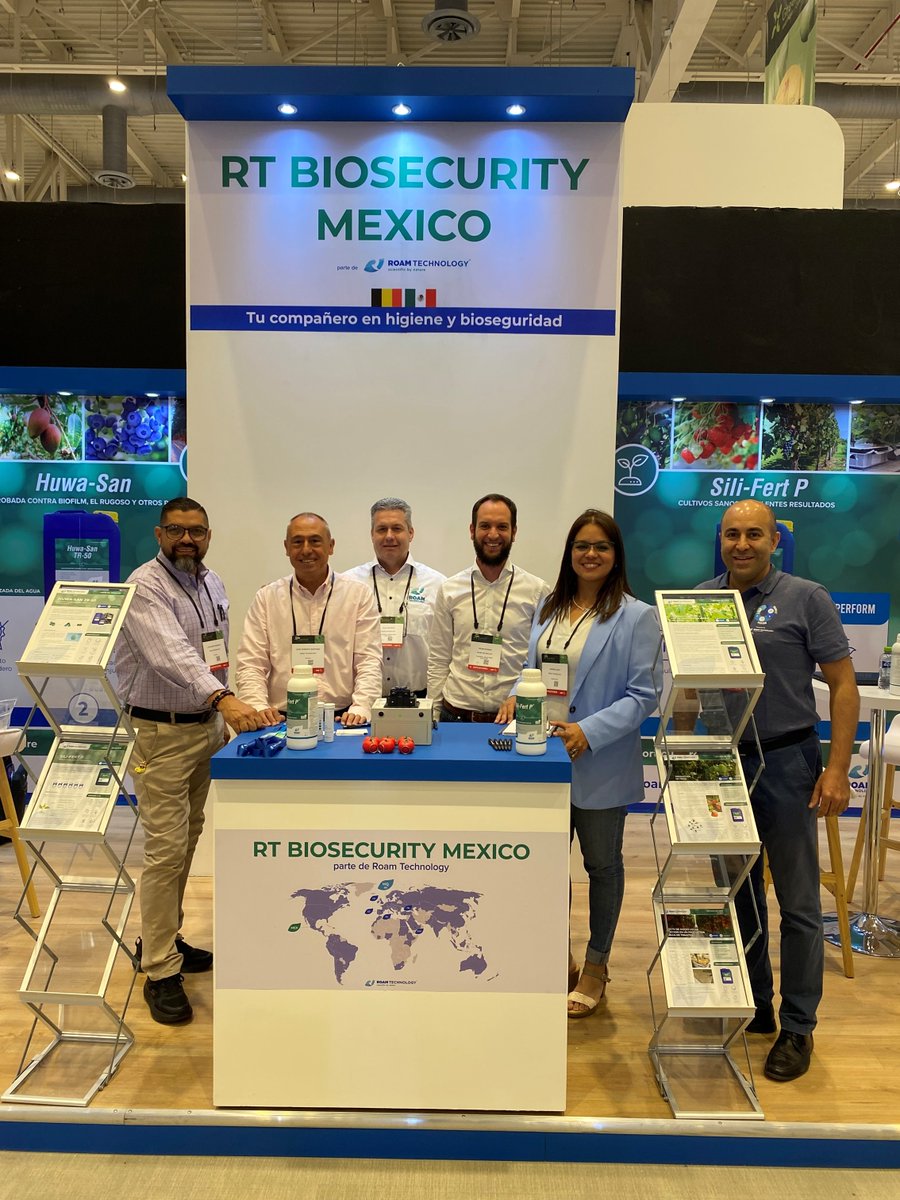 RoamTechnology's tweet photo. We are currently present at GreenTech Americas in Querétaro, Mexico! You'll be able to find our #horticulture #hygiene and #biosecurity specialists at booth 326. You'll have the chance to visit us until Thursday, we look forward to your visit!

#RTBiosecurityMexico #horticulture https://t.co/Z9qUsLqvWK