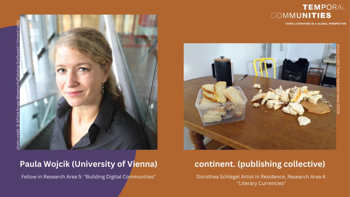 We are delighted to welcome Paula Wojcik @univienna and the experimental publishing collective continent. joining us in March. Find out more about their exciting work and their contribution to the cluster's research programme. 👉 temporal-communities.de/fellows/index.…