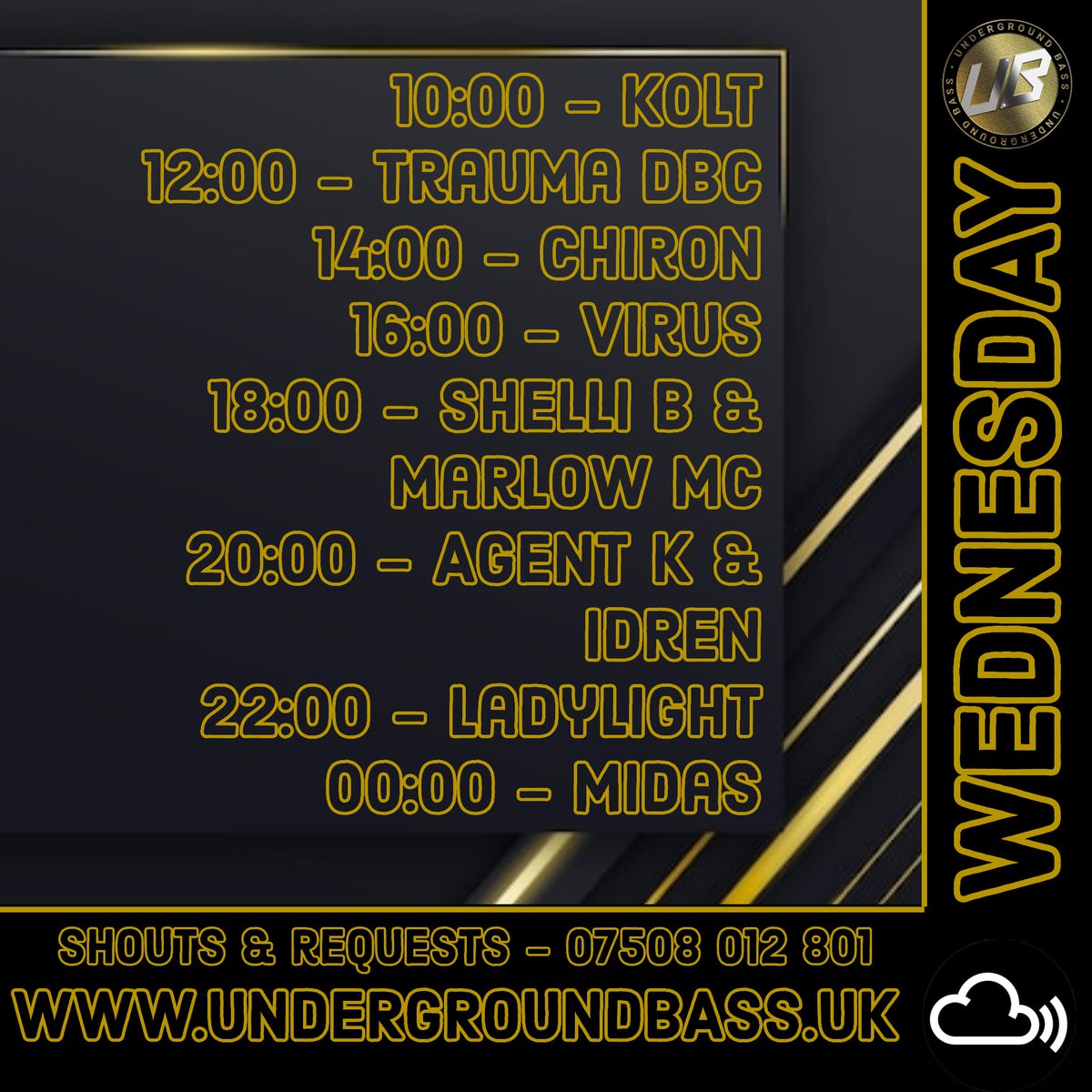 Happy hump day, keep it grooving with Underground Bass!

🔥 undergroundbass.uk 🔥

#undergroundbass