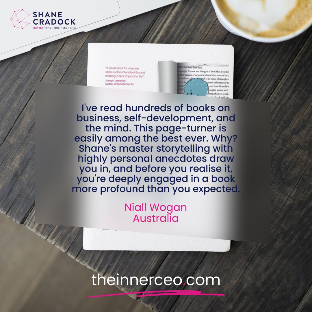 A huge thank you to Niall for his extremely thoughtful review on Amazon. Have you left a review yet?! 😉 I'll be sharing some of the kind words let by readers over the coming weeks. Your name could be next! #TheInnerCEOBook #TheInnerCEO #ShaneCradock