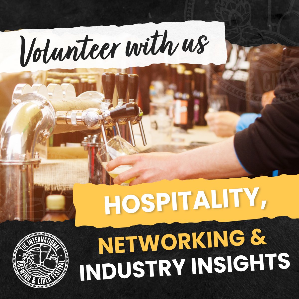 𝐕𝐎𝐋𝐔𝐍𝐓𝐄𝐄𝐑𝐒 𝐖𝐄𝐋𝐂𝐎𝐌𝐄 🤝❤️ We’re on the lookout for passionate volunteers to join our fantastic team at this year’s International Brewing & Cider Festival: ibcfest.com/volunteer/