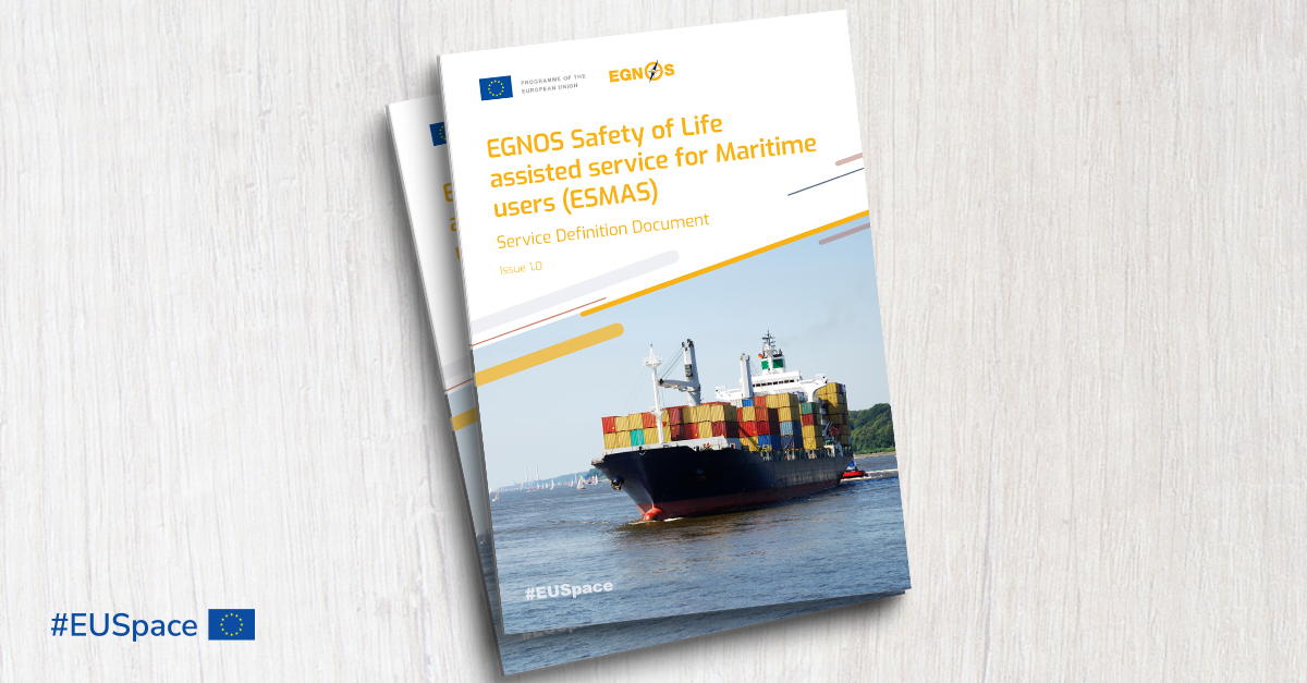 The EGNOS Safety of Life Assisted Service for Maritime Users (ESMAS) is now available!🚢 ESMAS delivers a dedicated channel for broadcasting Maritime Safety Information in areas where ground-based augmentation signals are unavailable. Read more: euspa.europa.eu/newsroom/news/… #EUSpace