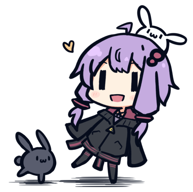結月ゆかり 「ウサギと戯れてる 結月ゆかりさん フリー素材です。 VOCALOMAKETSさん」|木屑@デザフェスvol.57【両日 G-141】東京ビッグサイト南ホール 5/20-21のイラスト
