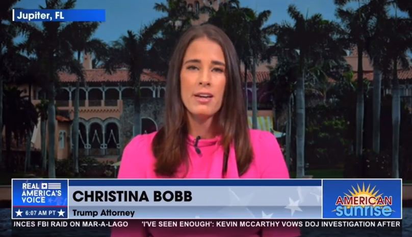 From Upside Down World: Christina Bobb, the former Trump lawyer, who helped try and overturn the 2020 election AND signed the letter to DOJ stating there were no government documents at Mar-a-Lago, has been hired by the RNC as “Senior Counsel for Election Integrity”.