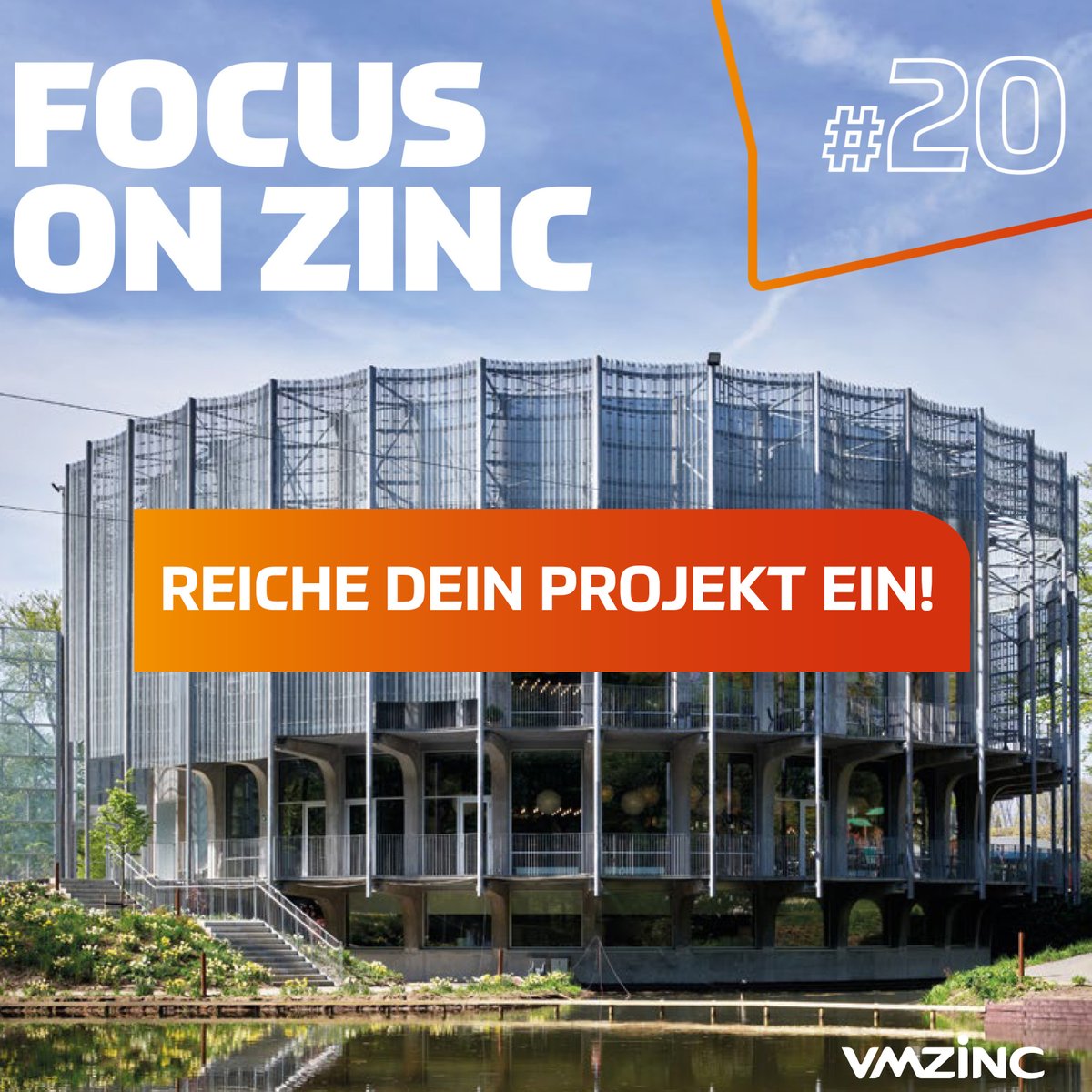 Einreichung von Projekten für den Fokus on Zinc 21 - 
Eine exklusive Gelegenheit, um Eure Arbeit in einer renommierten Architekturzeitschrift mit weltweiter Verbreitung zu präsentieren.

vmzinc.de

#vmzinc #vmbuildingsolutions #architektur #design #zink