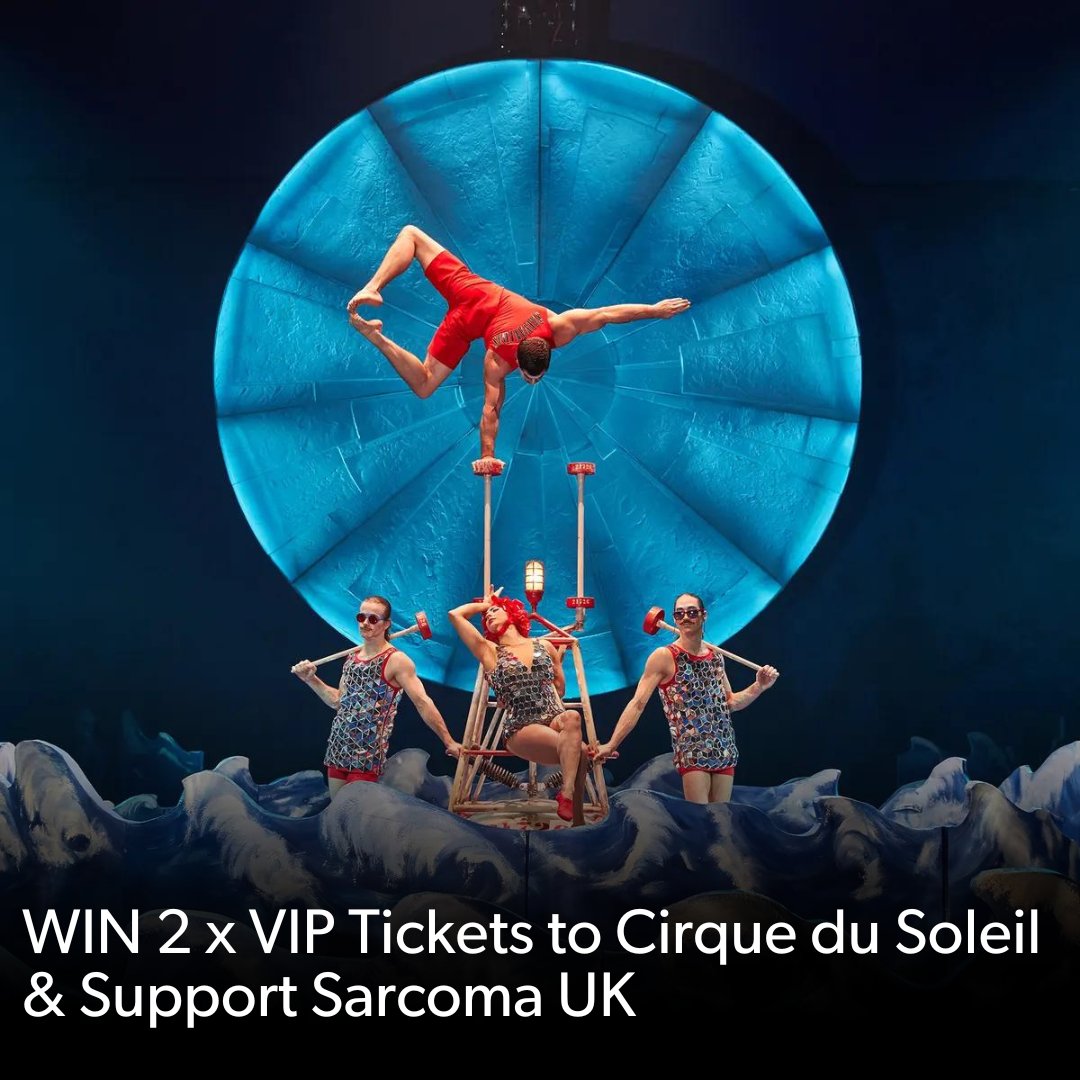 Witness the enchantment of Cirque du Soleil in Manchester on 30th March with 2 x VIP tickets! 

Enter by 27th March for the chance to win a magical night and to support a vital cause: playfundwin.com/draw/cirque-du…

#CirqueDuSoleil #FightSarcoma #WinVIP #Sarcoma #playfundwin