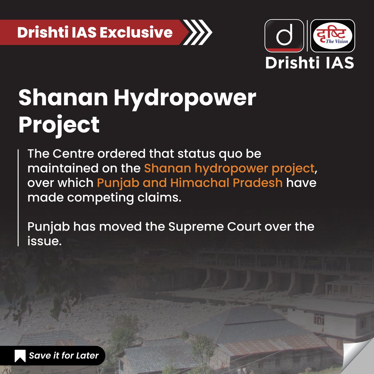 drishtiiaseng's tweet photo. #DrishtiIASExclusive now comes with a #quiz for #Prelims2024
Today's Quiz is based on the Exclusive posted on 9 March 2024
Check the link: https://t.co/BoorLVA09E
#Shanan #Hydropower #Project #SC #ReportCard #NCERT #UPSC2024 #UPSCNews #UPSC #IAS #DrishtiIASEnglish #DrishtiIAS https://t.co/eRgDKcyA0C
