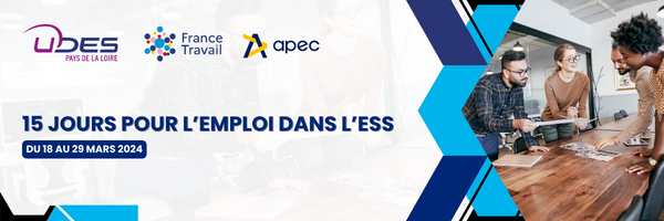 FTravail_PDL's tweet photo. 📢 L’Économie Sociale et Solidaire représente 13% de l’emploi en Pays de la Loire. Vous êtes employeur et recrutez dans l’#ESS, l’@ApecPDL, l’@UDESnationale  et @FranceTravail vous proposent trois webinaires sur le sujet du 18 au 29 mars :
👉 https://t.co/01besu3HEk https://t.co/KtfAKDYVVI