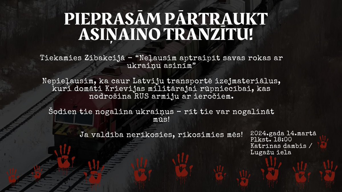 Katram roka jāpieliek, lai orkiem rūdas nepietiek! #AsinsRūda #AsinsTranzīts