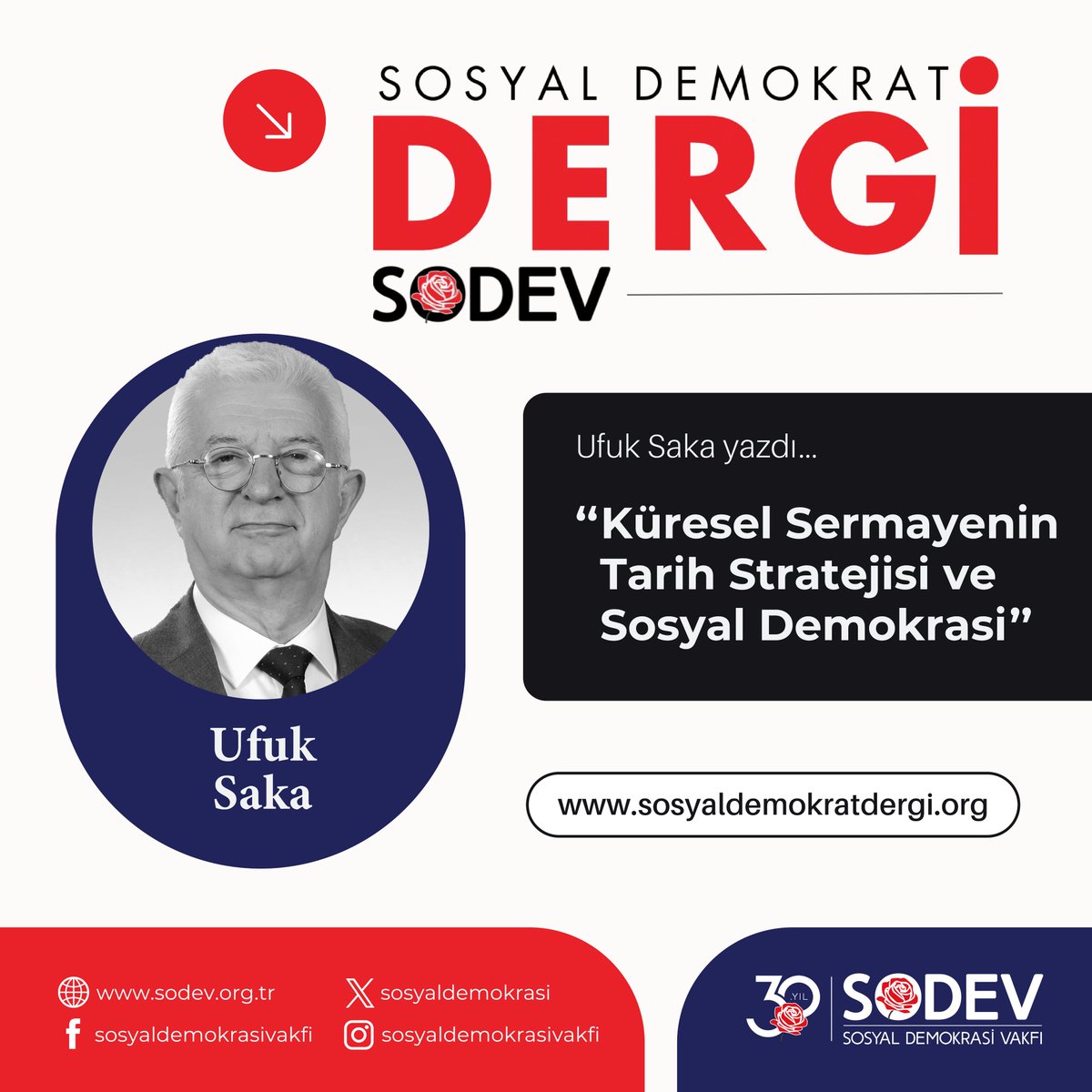 SOSYAL DEMOKRAT DERGİ DİJİTALDE! @UfukSaka yazdı: 'Küresel Sermayenin Tarih Stratejisi ve Sosyal Demokrasi' Yazı linki 👇 sosyaldemokratdergi.org/kuresel-sermay…