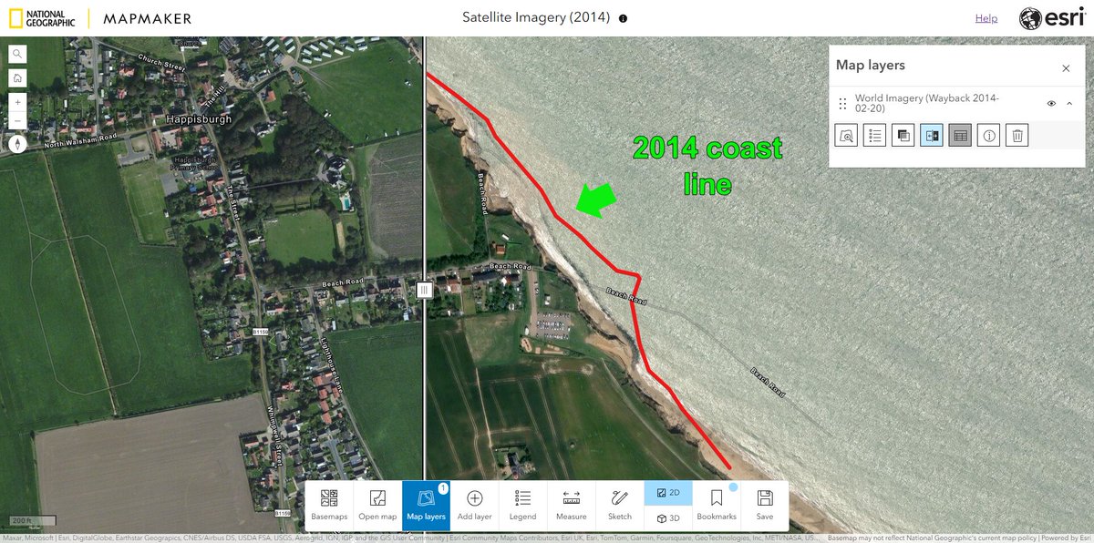 GIS4Schools's tweet photo. Understanding how landscapes change can be a difficult task. National Geographic MapMaker has simple tools to help with this.
Historic imagery, Sketch + Measure tools to quantify the change and elevation profile tools for visualisation #geographyteacher https://t.co/GfWUFcJNnC https://t.co/Xog5zkVMCW