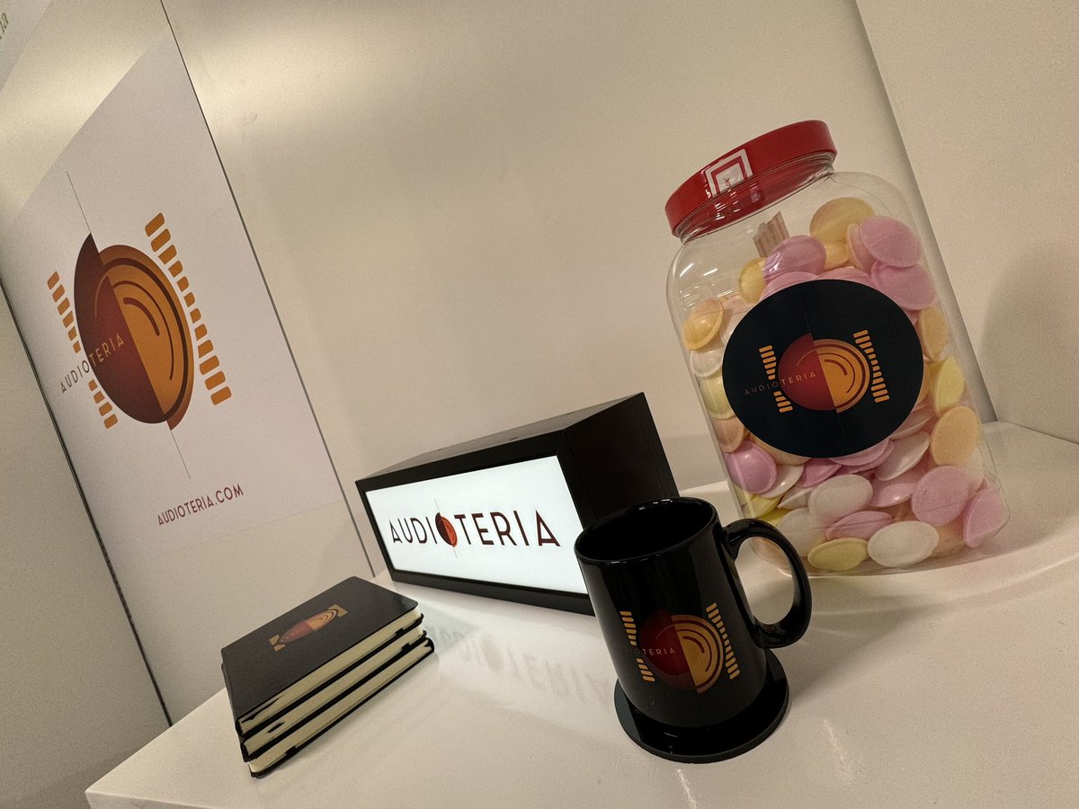 audioteria's tweet photo. Day 2 at the London Book Fair celebrating indie audio drama. Come and find out about Audioteria - our new digital platform for indie audio drama and enhanced audiobooks. #books #fiction #dramatisation #audio #BBCRadio4 #drama #seminar #olympia #audioalley #lbf24 https://t.co/SShbQXoTa1