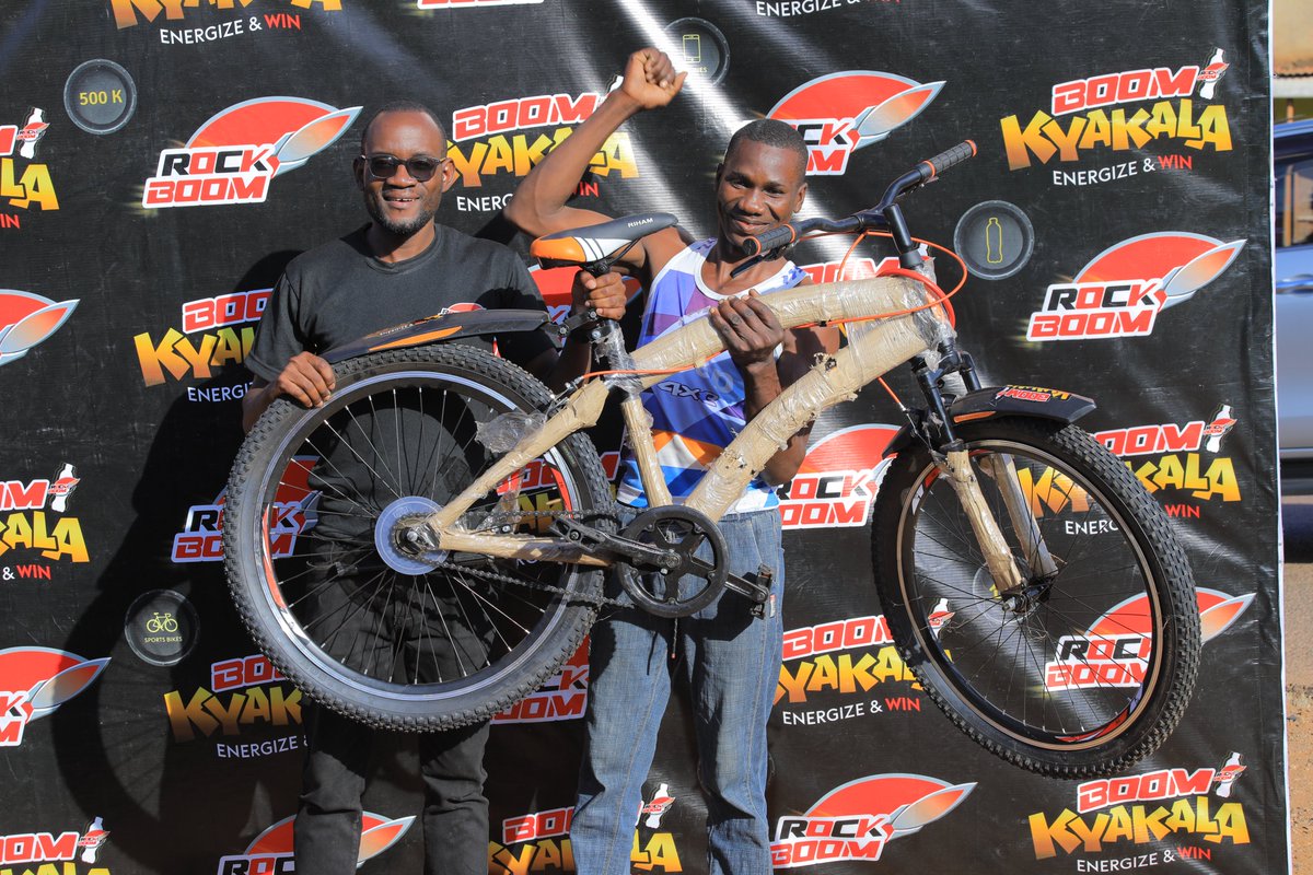 Yes! You too can win a brand-new Motorcycle, Bicycle, TV, Cash and many more other prizes. Simply buy a bottle of Rockboom and check under the crown for the chance to be one of the #BoomKyakala winners!