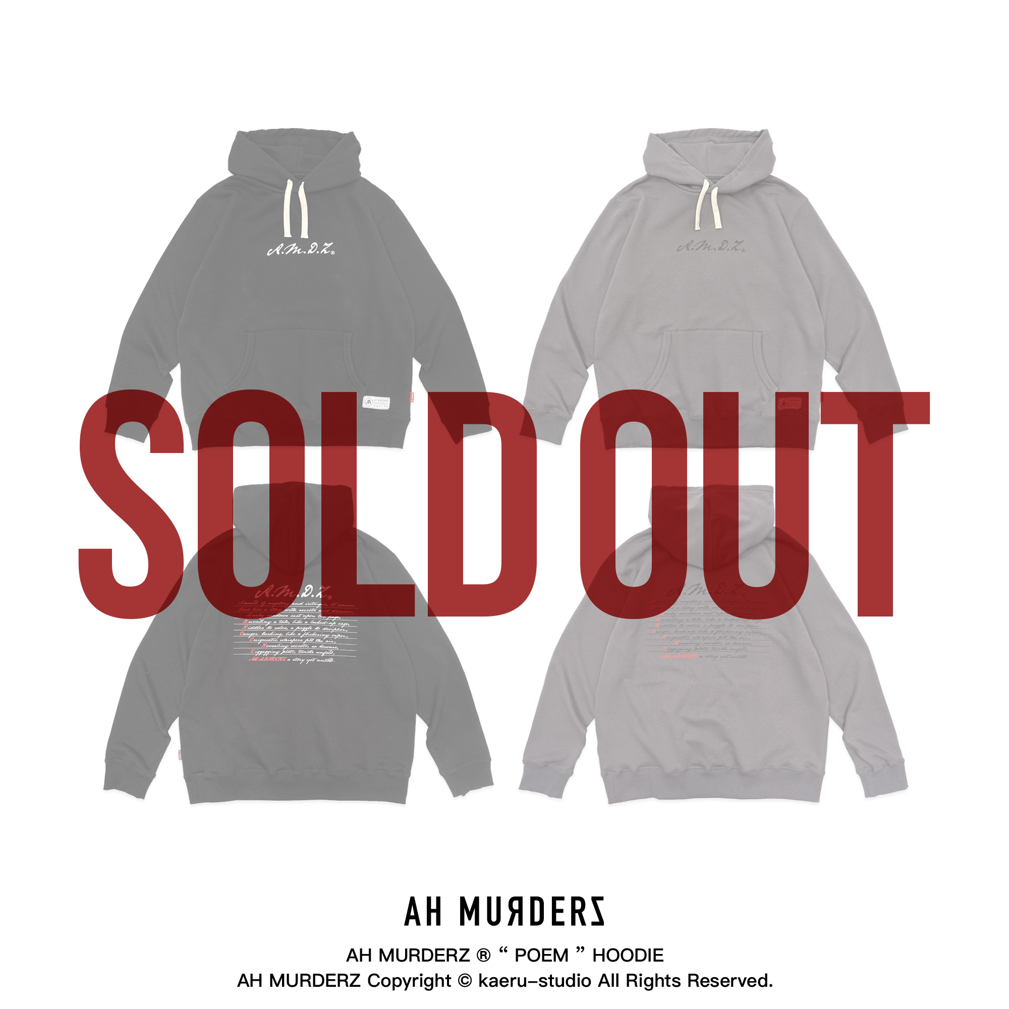 AH MURDERZ ロゴ AMDZ ブラック フード付きパーカー トレーナー AH MURDERZ ロゴ AMDZ ブラック フード付きパーカー トレーナー FILA