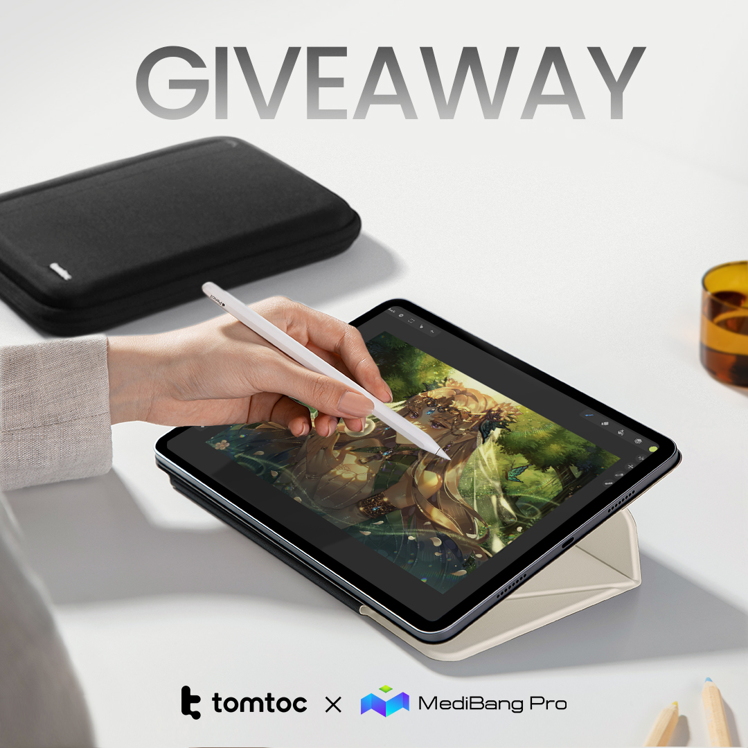 🎨#GIVEAWAY🖌️ Capture inspiration, draw anywhere💫 #tomtoc x #MedibangPro are here to level up your drawing experience! ✨＼Prizes valued over $300／✨ ▪️ TO ENTER ① Follow @tomtoc_official & @MediBangPaint_e ② RT & Like this post ▪️ More details are shown below⤵️🌠