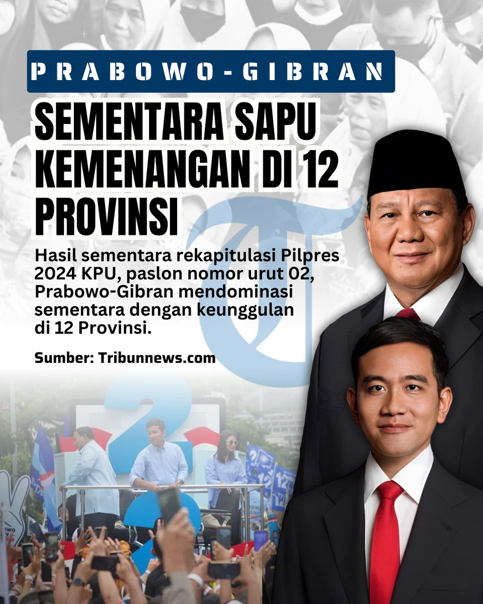 Ihhhh mantap sekali jagoan bunda, suaranya unggul di 12 Provinsi dan akan terus bertambah seiring proses perhitungan secara manual pastinya. Yakin yuk #SemakinBerkibar