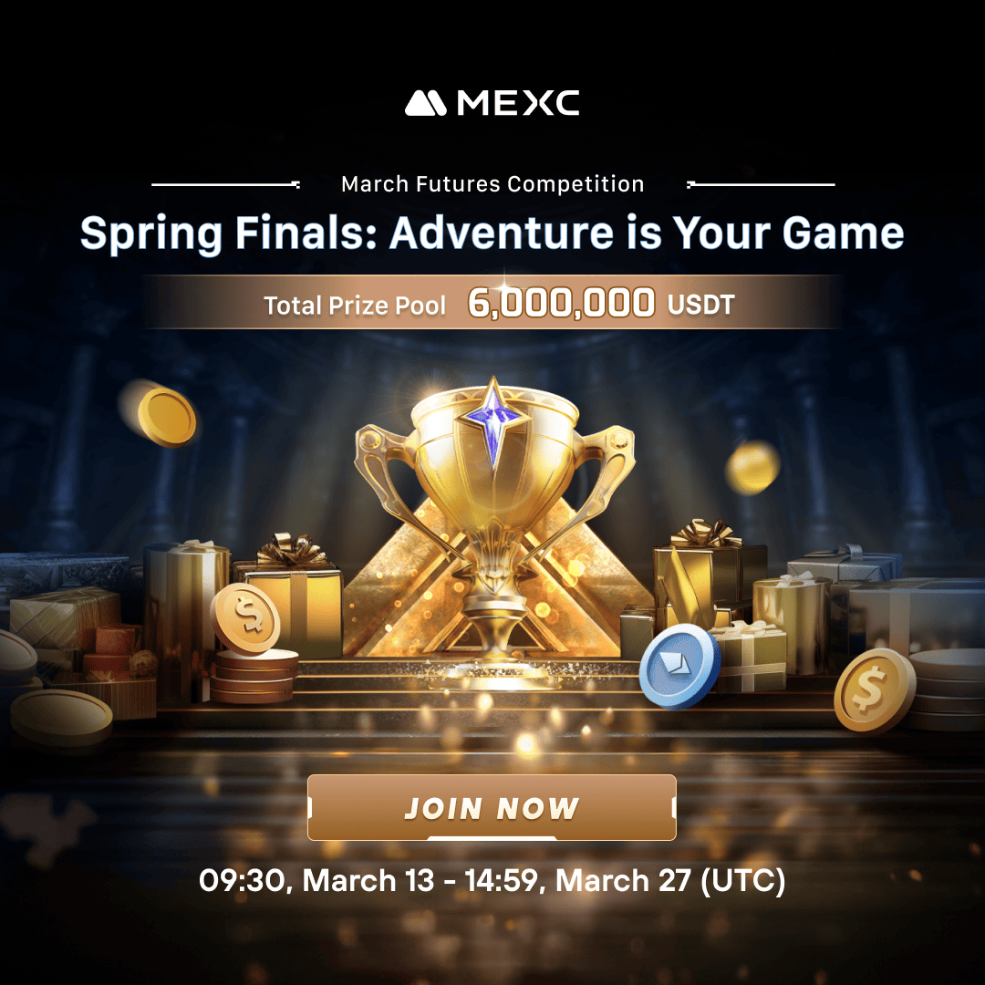 MEXC's tweet photo. 💥Registration for March Futures Competition is now open! 

🔥Complete challenges daily to win bonuses worth 6 million USDT! 

Join now>>>
https://t.co/ma1jDQVT5M https://t.co/eW0mA2WLkH